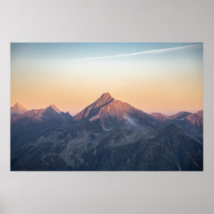 Poster Belle Montagne Art Pastel Galerie de Montagne Art