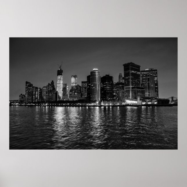 Poster Belle New York City Manhattan Skyline (Devant)