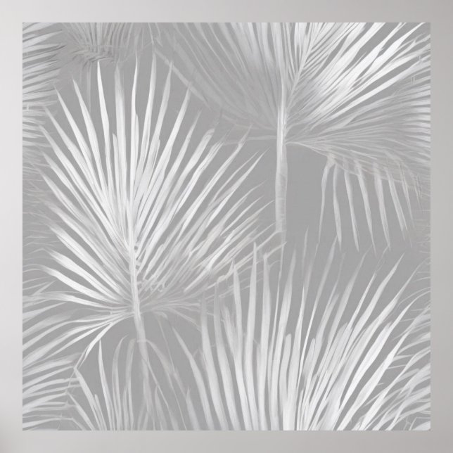 Poster Belle nouvelle Palm feuille élégante nature (Devant)