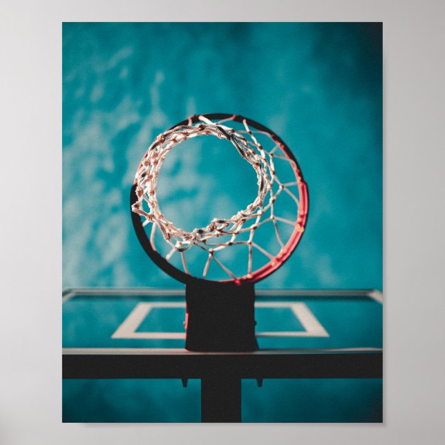 Poster Belle oeuvre de basket-ball (Devant)