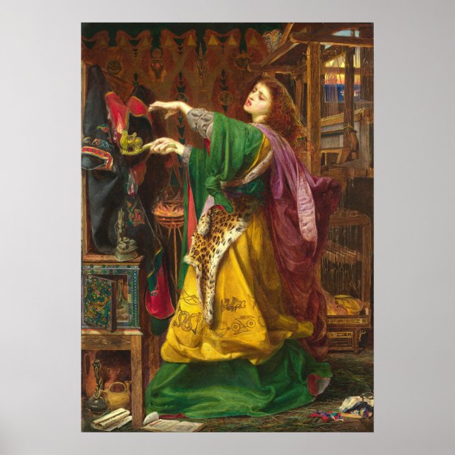 Poster Belle peinture de femme (Devant)