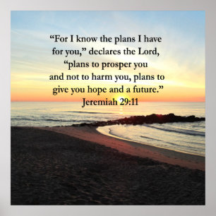 POSTER BELLE PHOTO DE JEREMIAH 29:11 SUNRISE