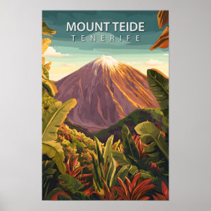 Poster Belle Place Mont Teide Tenerife Voyage