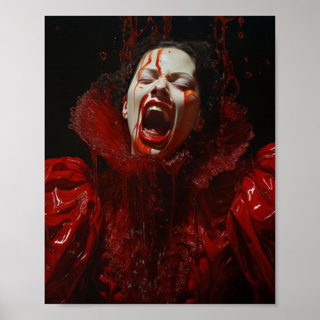 Poster Belle Snarling 17ème siècle comtesse de Bathor (Devant)