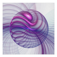 Belle Swing Moderne Art Fractal Abstrait Rose