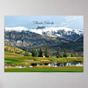 Poster Belle Telluride, Paysage du Colorado