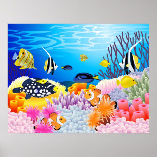 Poster Belle vie marine