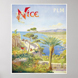 Poster Belle vue sur Nice France