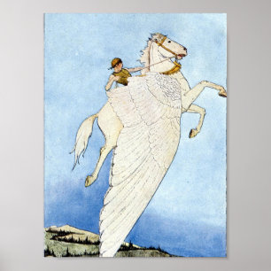 Poster Bellerophon et Pegasus