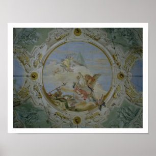 Poster Bellerophon montant Pegasus, c.1746-47 (fresque)