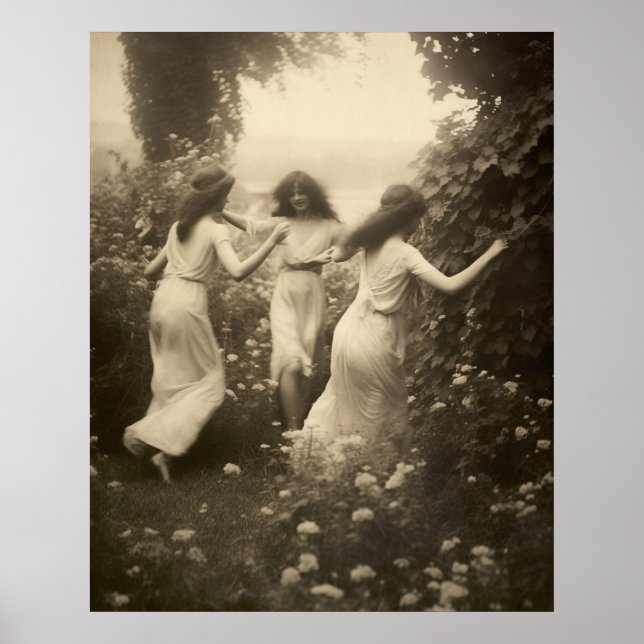 Poster Belles filles vintages (Devant)