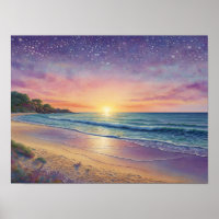Belles vagues de plage et art du rivage