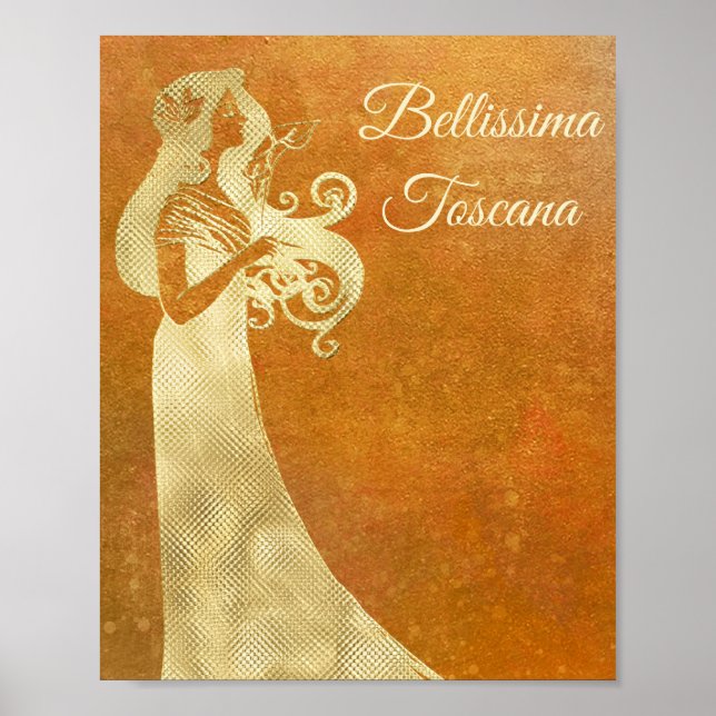 Poster *~* Bellissima Toscane Langue italienne Toscane (Devant)