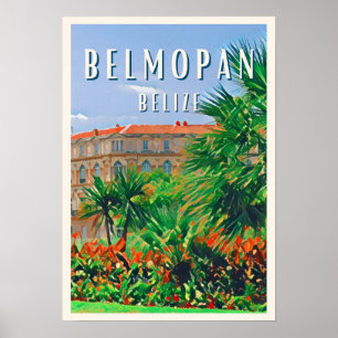 Poster Belmopan, la ville verte de Belize