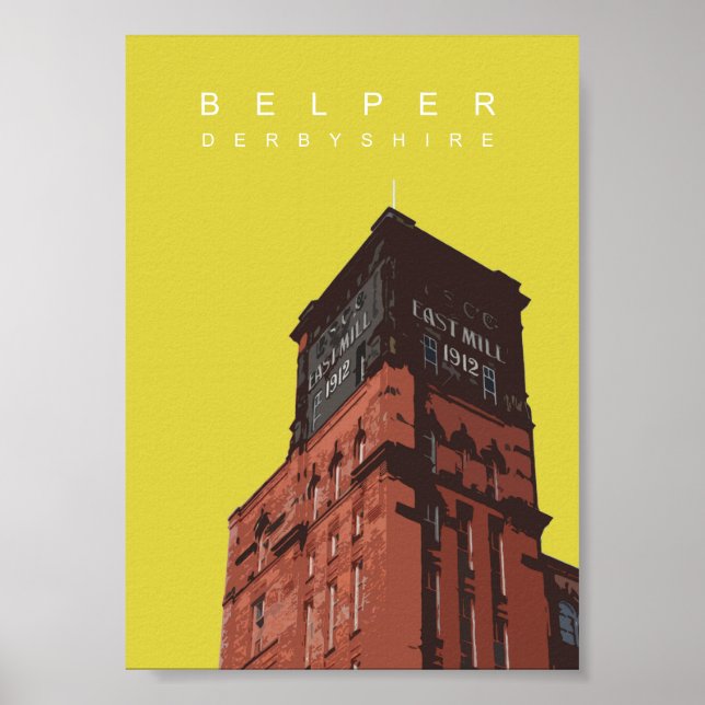 Poster Belper North Mill (Devant)