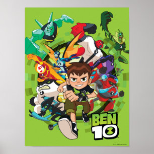 Poster Ben 10 Alien Rush Graphique