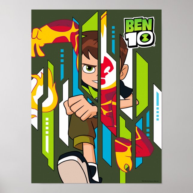 Poster Ben 10 Transformation de l'ADN de l'hémataste (Devant)