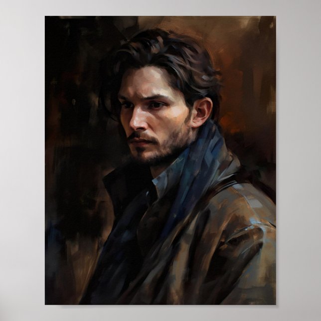 Poster Ben Barnes Peinture pétrolière Darkling Kirigan (Devant)