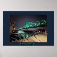 Poster Ben Franklin Bridge Philadelphie