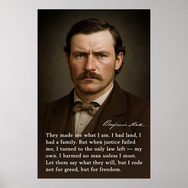 Poster Ben Hall - L'hors-la-loi réductrice (Devant)