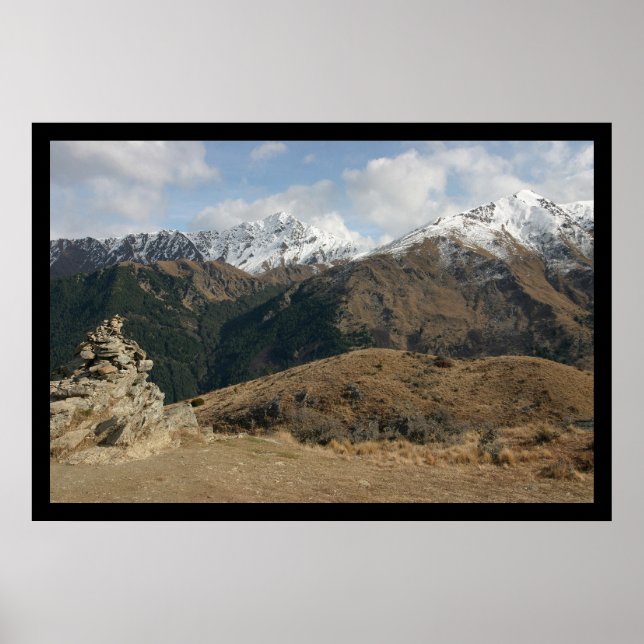 Poster Ben Lomond, Queenstown NZ (Devant)