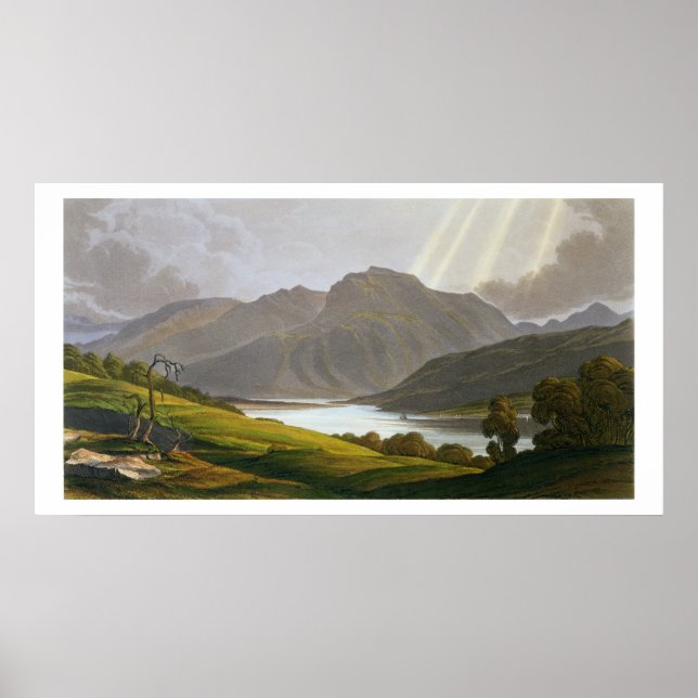 Poster Ben Nevis, plate XII from Scenery of the Grampian (Devant)