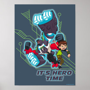 Poster Ben & Omni-Enhanced Four Arms - It's Hero Time