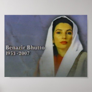 Poster benazir bhutto