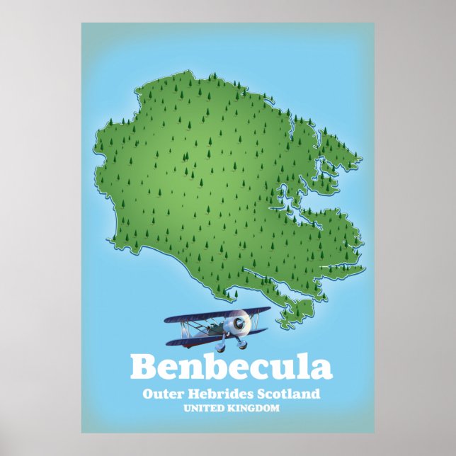 Poster Benbecula Hébrides Ecosse (Devant)