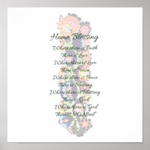 Poster Bénédiction à la maison