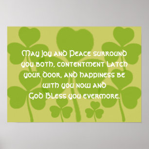 Poster Bénédiction du mariage irlandais -