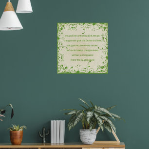 Poster Bénédiction irlandaise - Que la route s'élève pour