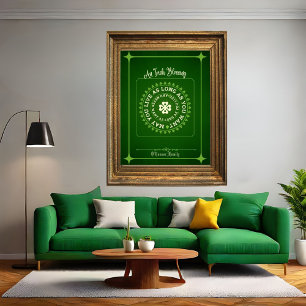 Poster Bénédiction irlandaise   Que vous viviez aussi lon