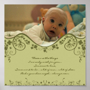 Poster Bénédiction irlandaise - un ange gardien toujours 