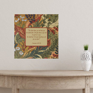Poster Bénédiction Rhapsodie Boho Personnalisable