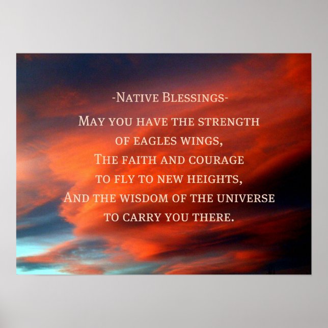 Poster Bénédictions autochtones (Devant)