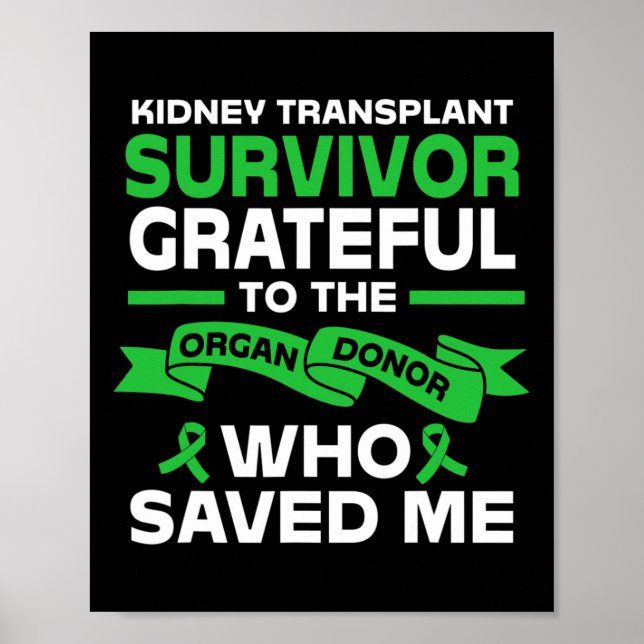 Poster Bénéficiaire Survivant de la transplantation rénal (Devant)