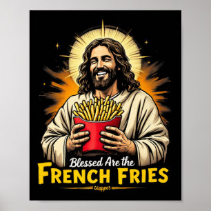Poster Béni Sont Les Fries Françaises Jesus Funny Premium