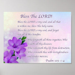 Poster Bénissez le seigneur O My Soul !