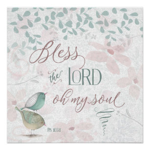 Poster Bénissez le Seigneur - Ps 103:1