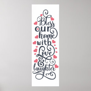 Poster Bénissez Notre Maison D'Amour Et De Rire