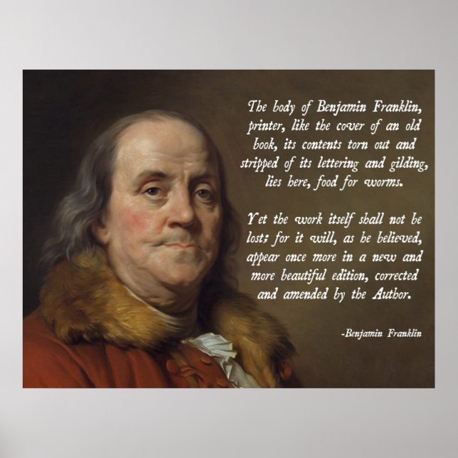 Poster Benjamin Franklin Heaven (Devant)