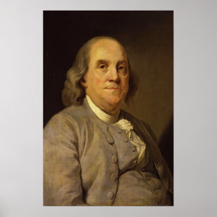 Poster Benjamin Franklin par Joseph Siffred Duplessis