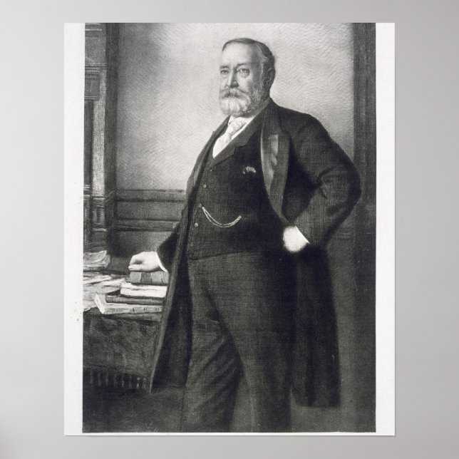Poster Benjamin Harrison (1833-1901), 23e président de la (Devant)