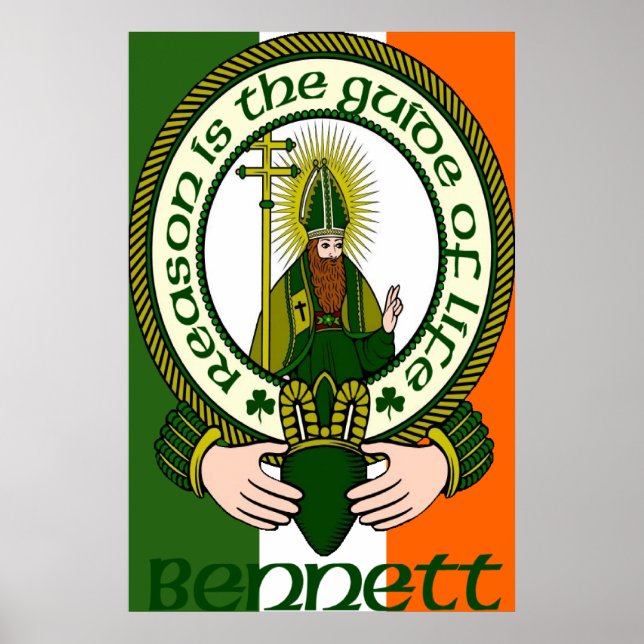 Poster Bennett Clan Motto (Devant)