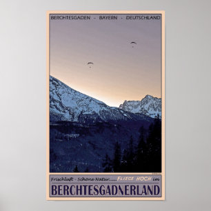 Poster Berchtesgaden - Fliege Hoch !