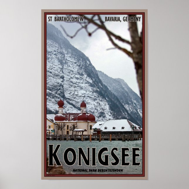 Poster Berchtesgaden - St Bartholomew (Devant)