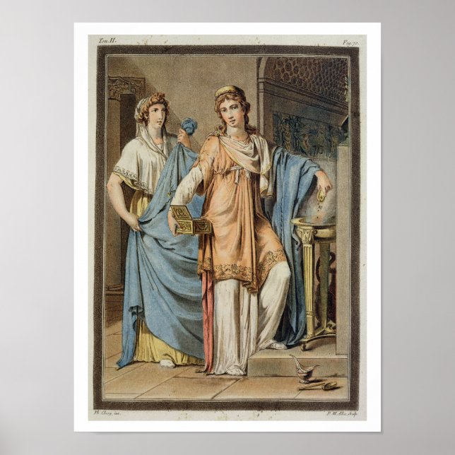 Poster Berenice, costume pour 'Berenice' de Jean Racine,  (Devant)