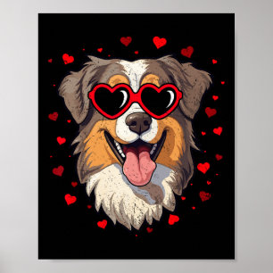 Poster Berger Australien Saint-Valentin Cœur Amoureux de