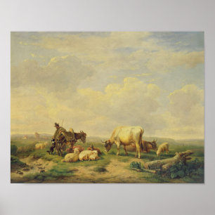 Poster Berger et troupeau, c.1880